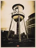 Cover to Overt Water Tower by Shepard Fairey, Screenprint in colours, sold Mar 2023