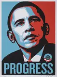 Progress by Shepard Fairey, Screenprint in colours, sold Mar 2023