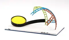 Yellow Disc by Phillip King, Marble and hand-painted steel multiple, offered Mar 2023
