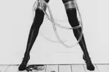 Legs and Hosepipe Gelatin silver print, 1980 by David Bailey, Gelatin silver print, sold Mar 2023