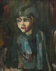 The child dinora by David Bomberg, 1930, oil, sold Mar 2023