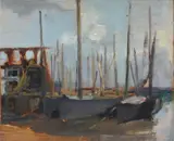 Calais by Gerald Kelly, 1906, oil, sold Mar 2023