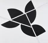 Untitled (black and white) by Terry Frost, 1979, Oil on canvas76 x, sold Mar 2023