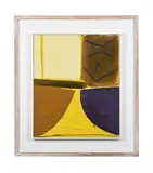 Yellow and purple, november 62 by Terry Frost, 1962, Oil on canvas, sold Mar 2023