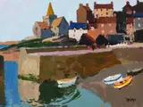 Church, st. monans, scotland by Donald McIntyre, Acrylic on board, sold Mar 2023