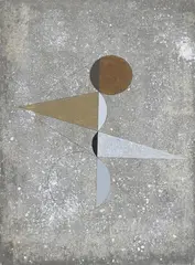 Satellite by John Wells, 1977, pencil on board, sold Mar 2023
