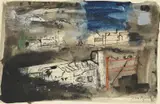 The gate, pembrokeshire by John Piper, watercolour, sold Mar 2023