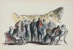 The officers' dance by Edward Ardizzone, watercolor, offered Mar 2023