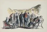The officers' dance by Edward Ardizzone, watercolor, offered Mar 2023
