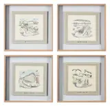 73 field company royal engineers by Leslie Ernest Wyatt, ink and watercolourEach, sold Mar 2023
