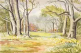 Untitled by Lilian Hawthorn, watercolor, sold Mar 2023