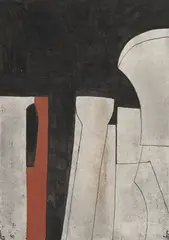 1966 (interior tuscan cathedral) by Ben Nicholson, Ink and gouache, sold Mar 2023