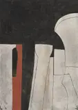 1966 (interior tuscan cathedral) by Ben Nicholson, Ink and gouache, sold Mar 2023