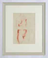 Female torso by Frank Dobson, drawing, offered Mar 2023