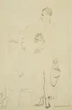 Boris kochno and vladimir dukelsky by Christopher Wood, ink on paper, sold Mar 2023