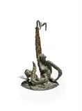 Man and bird by Leon Underwood, sculpture, sold Mar 2023