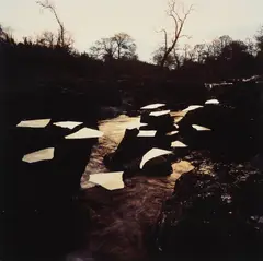 Scaur water, dumfreisshire, february 2004 by Andy Goldsworthy, photograph, sold Mar 2023