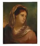 Portrait of a lady by James Shaw, oil, sold Mar 2023