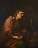The penitent magdalen by James Shaw, oil, sold Mar 2023