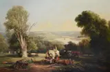View from shirehampton park towards the avon gorge by Henry Brittan Willis, 1836, oil, sold Mar 2023