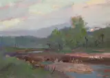 Untitled by Herbert Arnould Olivier, 1894, oil on board, sold Mar 2023