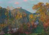 Asolo by Herbert Arnould Olivier, oil, sold Mar 2023