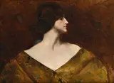 A portrait of a lady by José María Alarcón y Cáceres, oil, sold Mar 2023