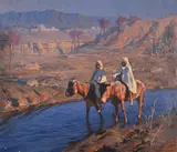 Untitled by Adam Styka, oil, sold Mar 2023