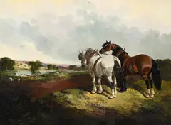 Untitled by John Frederick Herring Junior, 1852, Oil on canvasSigned and dated, offered Mar 2023