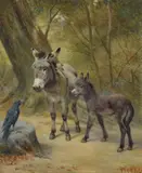 A harbinger of woe (whoa !) by Herbert William Weekes, Oil on boardSigned, sold Mar 2023