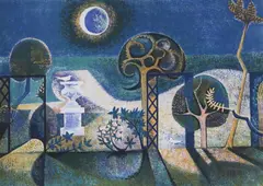 Garden Nocturne by Richard Slater, lithograph, sold Oct 2023
