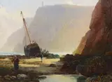 Untitled by Edwin Ellis, 1870, oil on board, sold Oct 2023