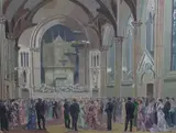 The Calico Printers Ball, 1887 by Forrest Hewit, oil on canvas, sold Oct 2023