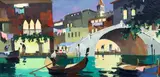 'Venice by Cecil Rochfort D'Oyly-John, oil on canvas, sold Oct 2023