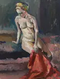 Untitled by Sherree Valentine Daines, oil on board, sold Oct 2023