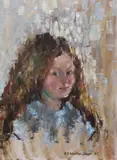 Portrait of a young ladyoil on canvassigned and dated '8540 by Sherree Valentine Daines, oil on canvas, sold Oct 2023