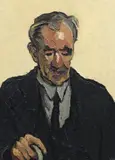 Blind Man by Kyffin Williams, oil on canvas, sold Oct 2023