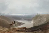 Horsemen surveying Clifton Gorge by Samuel Jackson, watercolour, sold Oct 2023
