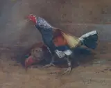 Untitled by Harry T. Hine, 1907, watercolour, sold Oct 2023
