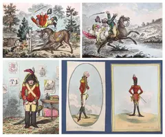 ‘’Clearing a Five-Bar-Gate’’ by James Gillray, 1805, print (other), sold Oct 2023