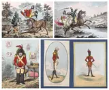‘’Clearing a Five-Bar-Gate’’ by James Gillray, 1805, print (other), sold Oct 2023
