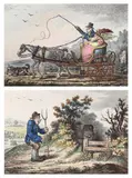 “A Cockney & his Wife going to Wycombe’’ dated 1805 by James Gillray, 1805, print (other), sold Oct 2023