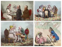 ‘’Two-Penny Whist’’ by James Gillray, 1796, print (other), sold Oct 2023