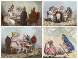 ‘’Two-Penny Whist’’ by James Gillray, 1796, print (other), sold Oct 2023