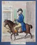 ‘’The Welch Tandem’’ dated 1801 by James Gillray, 1801, print (other), sold Oct 2023