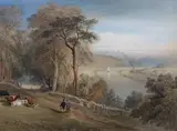 Avon landscape by Samuel Jackson, watercolour, sold Oct 2023