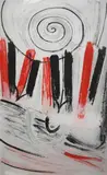 Newlyn Rhythm by Terry Frost, 2014, etching, sold Oct 2023