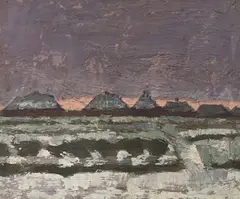 Impressionist by Michael Bernard, oil on board, sold Oct 2023