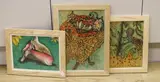 Still lifes of a shell by William de Belleroche, 1961, watercolor, sold Oct 2023