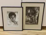 tania Swazi Girl by Victor Ivanoff, etching, sold Aug 2023